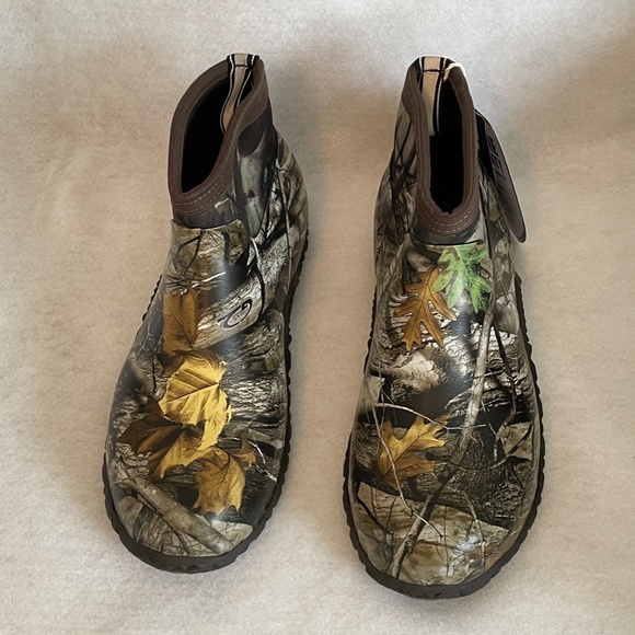 Hisea Men’s Camoflauge Ankle Boots Size 11 Rain/Garden/Farm - Picture 2 of 15